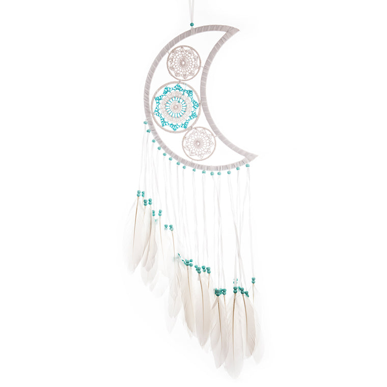 Turquoise Crescent Moon 32cm