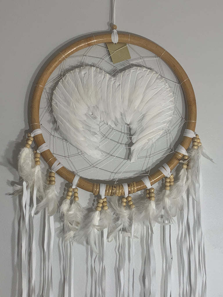 "White Angel Wings" Dream Catcher