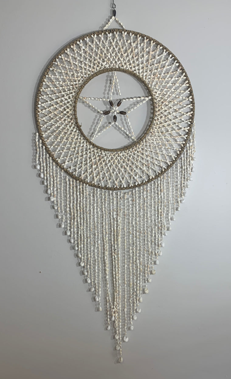 Seagrass & Shell Dream Catcher