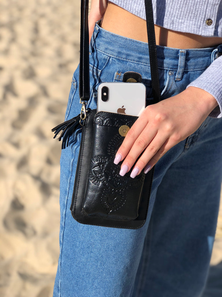 Leather Wallet with Phone Case Combo